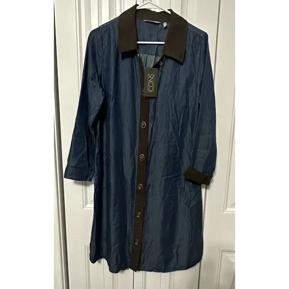 Soft Surroundings | Dresses | Soft Surroundings Denim Shirt Dress Urbina  Icons Pm Tencel Lyocell Button Front | Poshmark